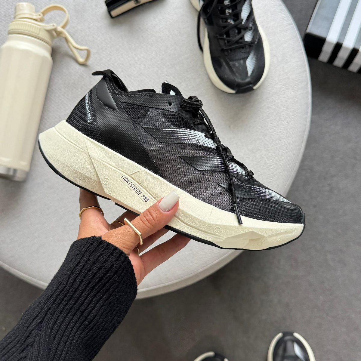 Tênis Adidas Adizero Adios Pro 3 - Preto / Branco