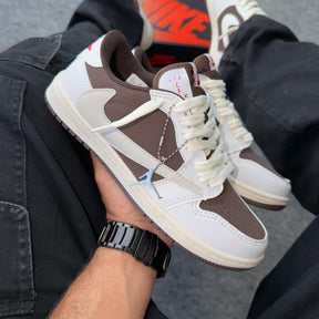 Tênis Travis Cactus Jack - Branco / Marrom