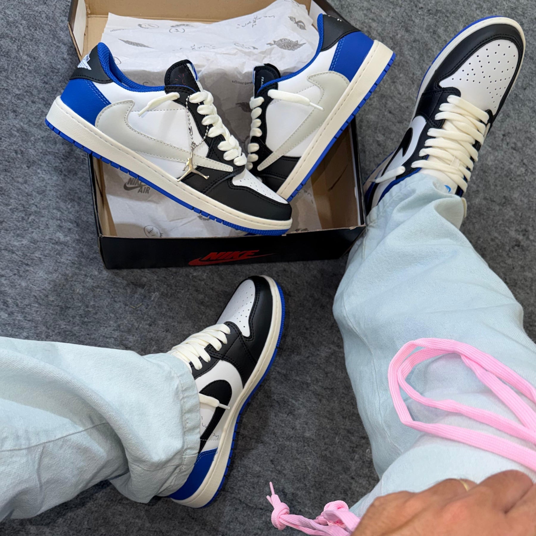 Tênis Travis Cactus Jack - Azul Fragment