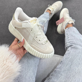 Tênis Casual Quenz  Miu Miu - Off / Off