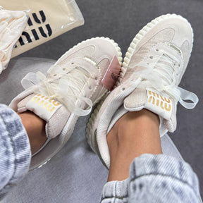 Tênis Casual Quenz  Miu Miu - Off / Off