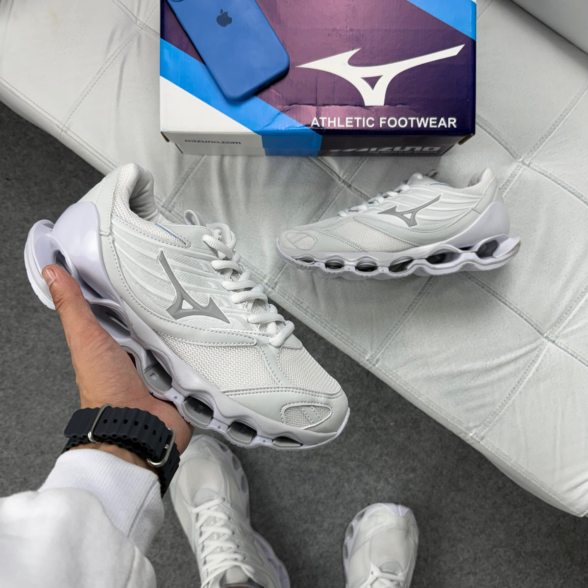 Tênis Mizuno Pro 13 S - Branco Refletível