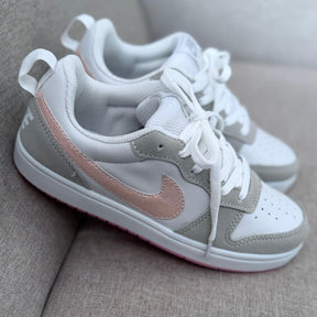 Tênis Nike Court Bourough Low Recraft - Cinza / Rosa