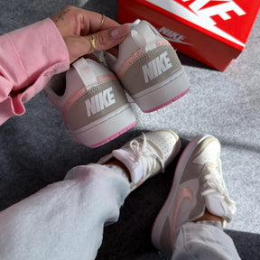 Tênis Nike Court Bourough Low Recraft - Cinza / Rosa