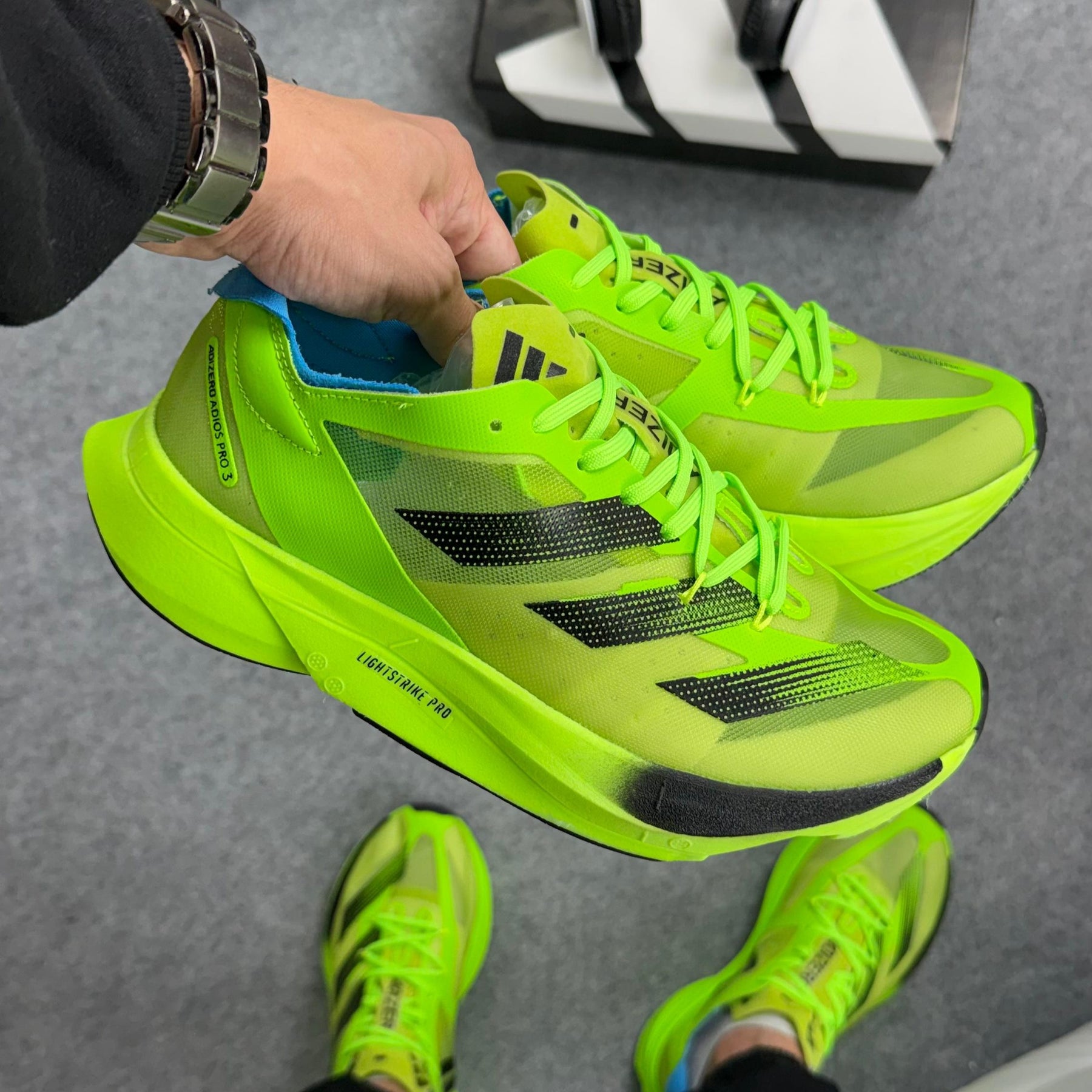 Tênis Adizero Adios Pro 3 Pulse - Verde Flúor