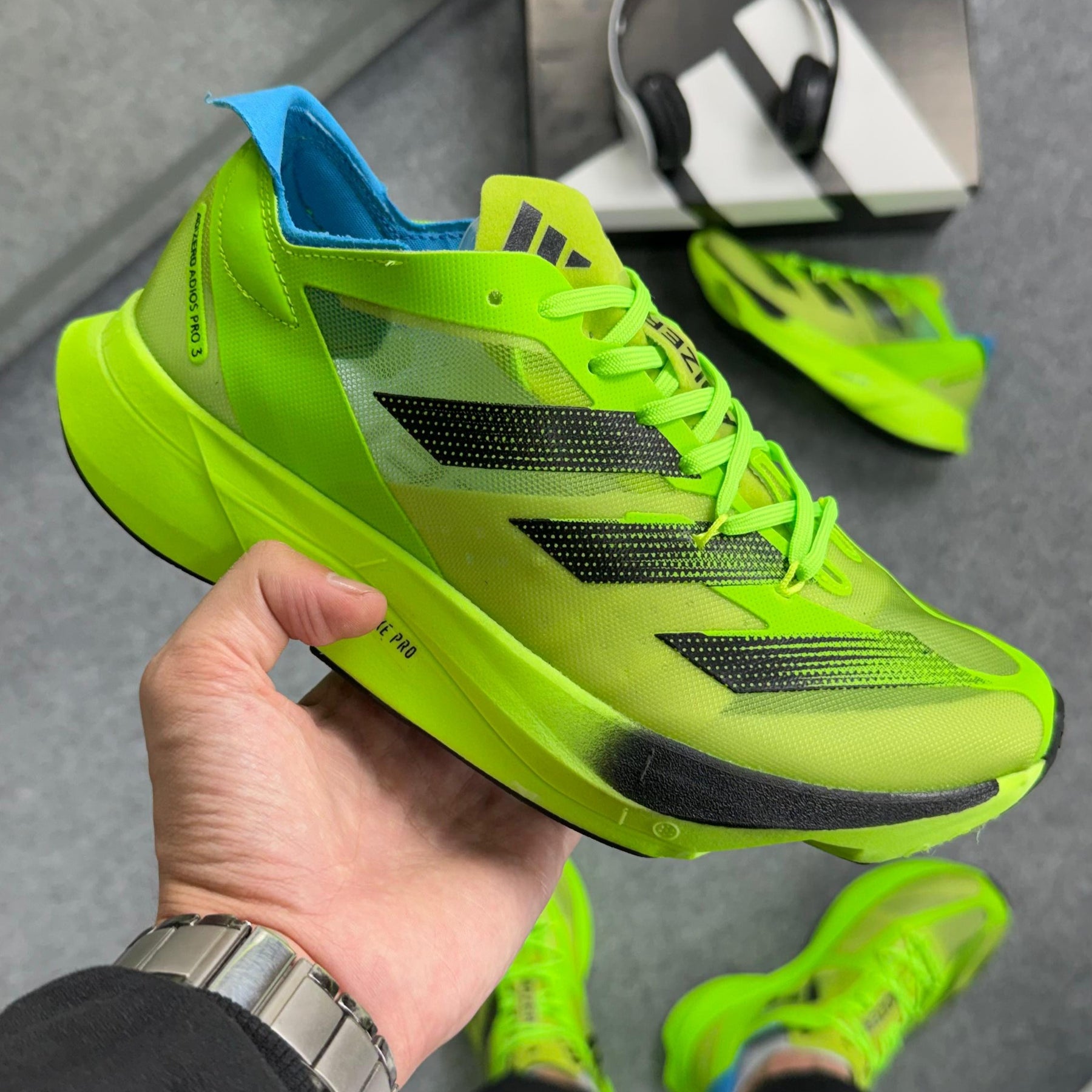 Tênis Adizero Adios Pro 3 Pulse - Verde Flúor