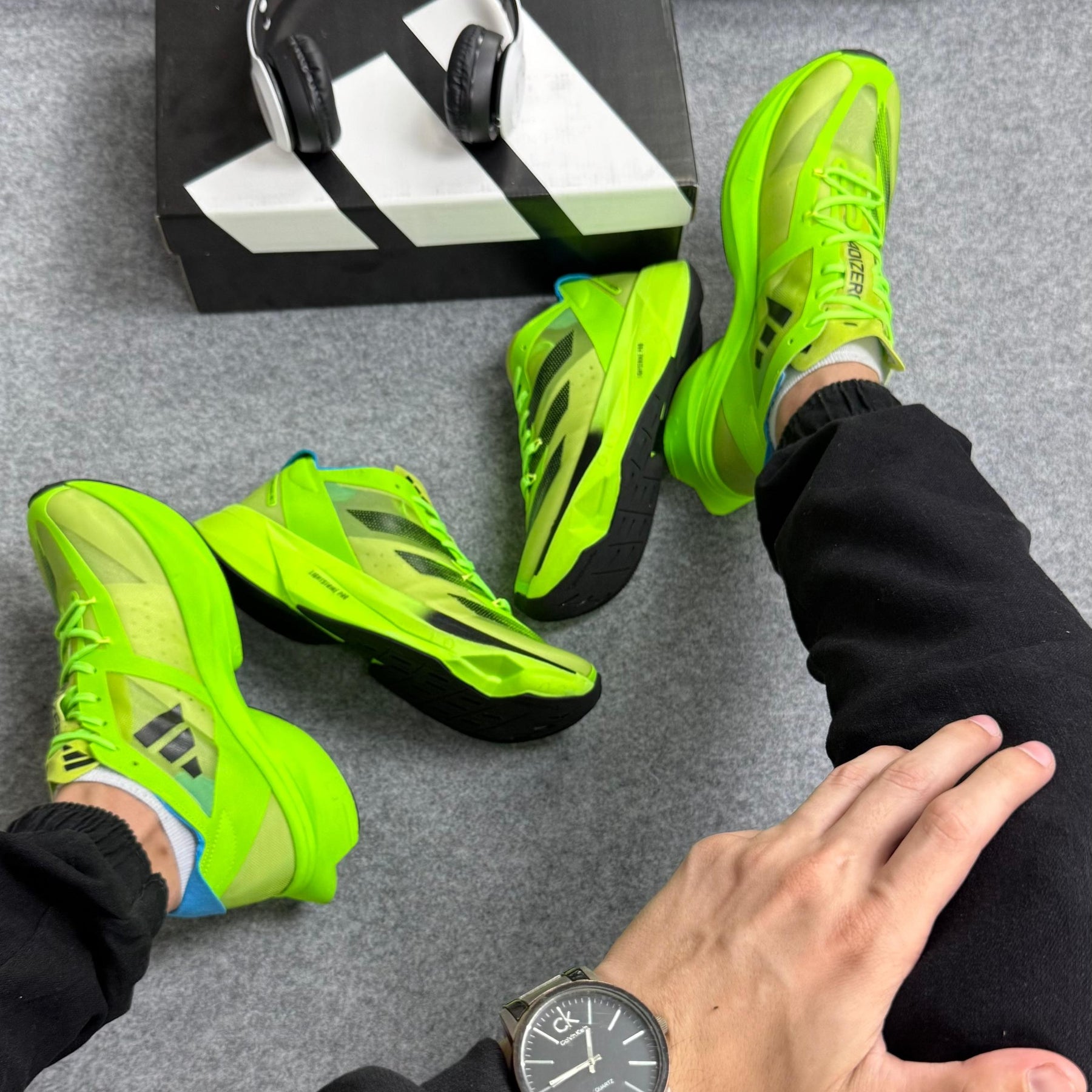Tênis Adizero Adios Pro 3 Pulse - Verde Flúor