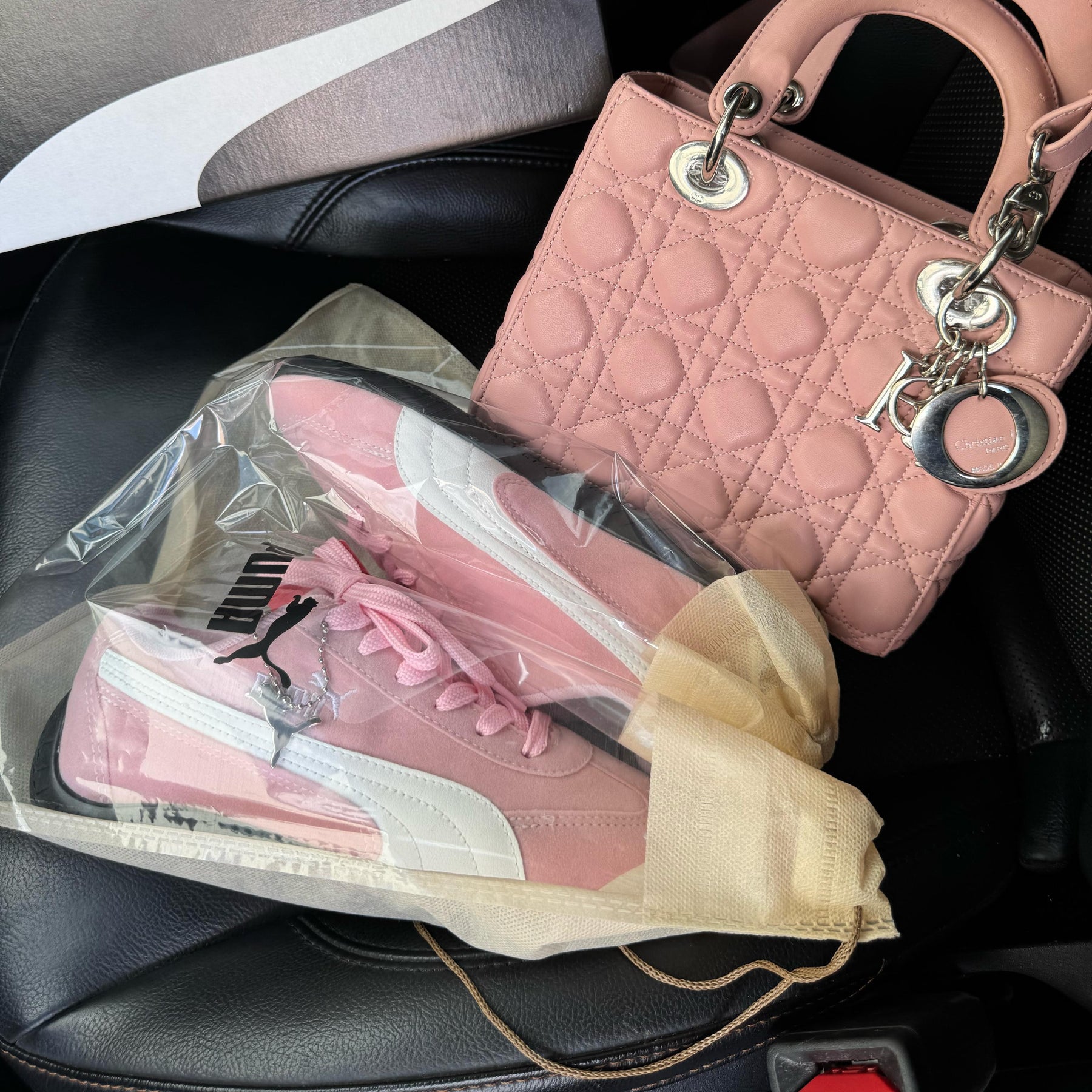 Tênis Puma Speed Cat  - Rosa Bebê