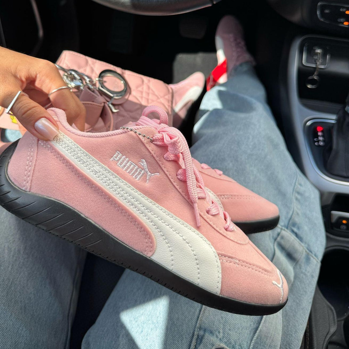 Tênis Puma Speed Cat  - Rosa Bebê