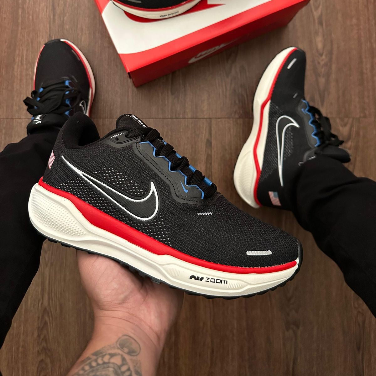Tênis Nike Air Zoom Pegasus 41 PRO - Preto / Branco / Vermelho