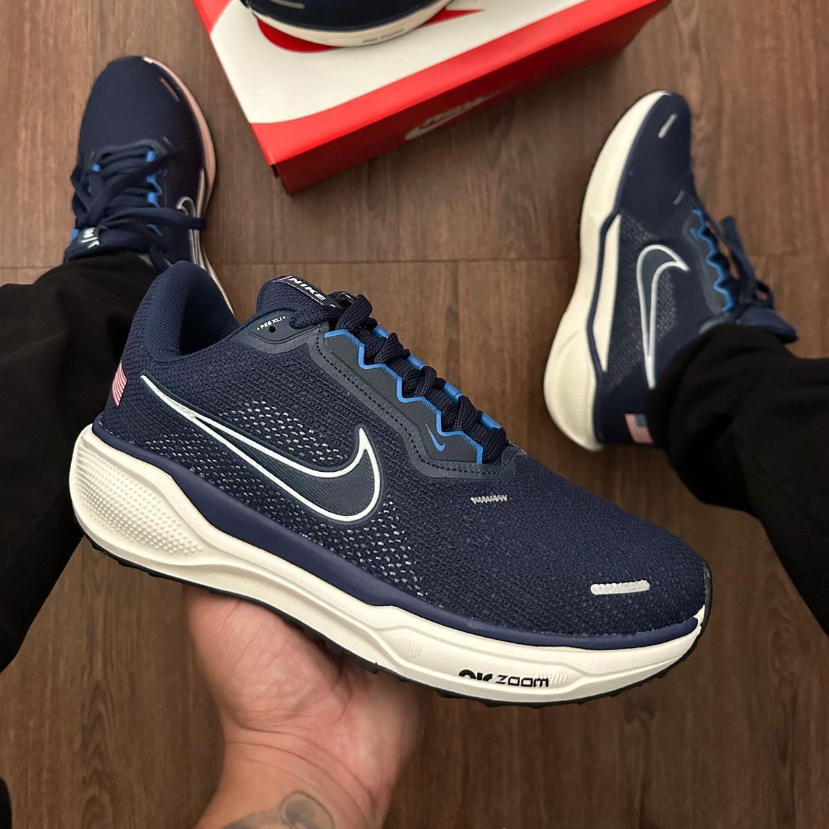 Tênis Nike Air Zoom Pegasus 41 PRO - Azul Marinho / Branco