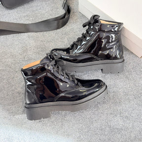 Bota Vinil Flatform - Preto