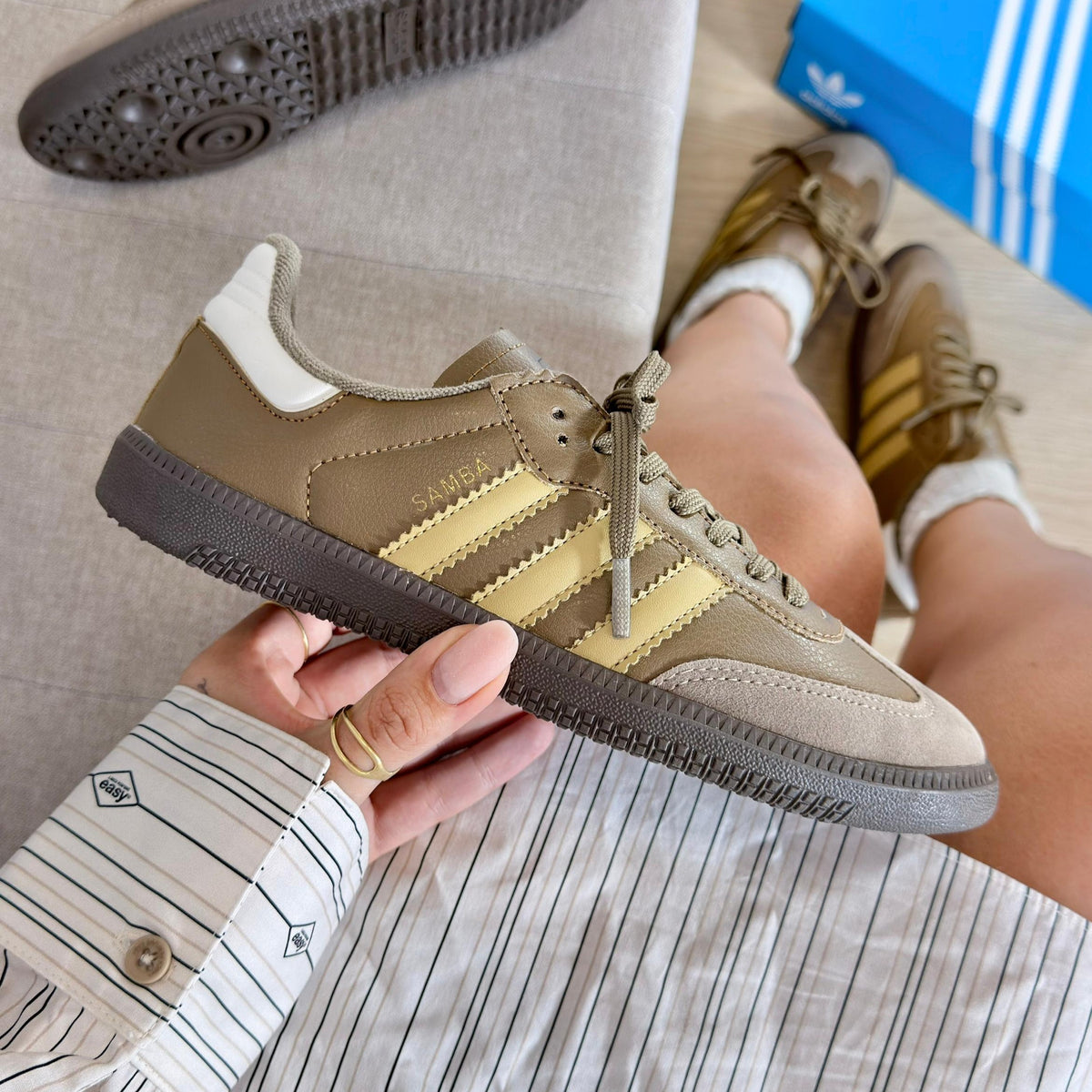 Tênis Adidas Samba Prime - Cappucino