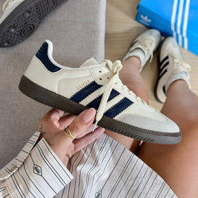 Tênis Adidas Samba Prime - Off White / Marinho