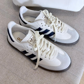 Tênis Adidas Samba Prime - Off White / Marinho