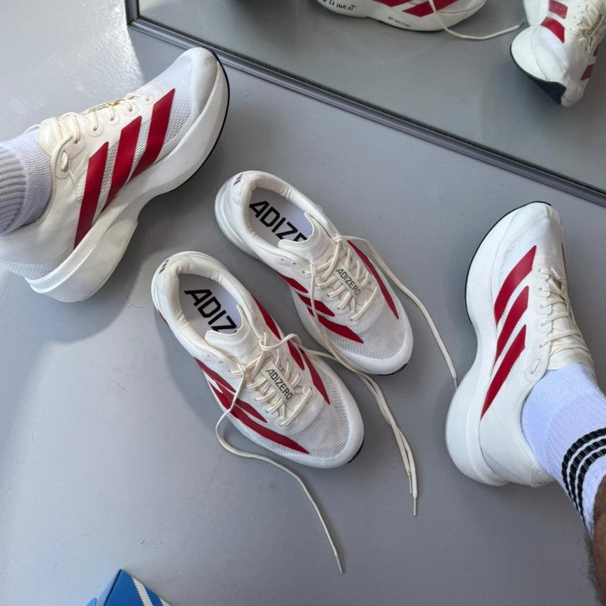 Tênis Adidas Adizero Evo SL - Bege / Vermelho