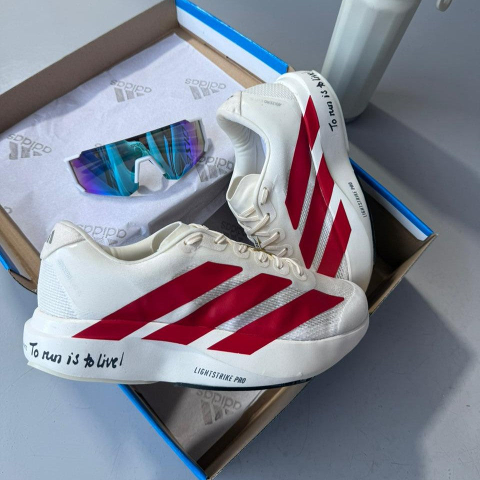 Tênis Adidas Adizero Evo SL - Bege / Vermelho