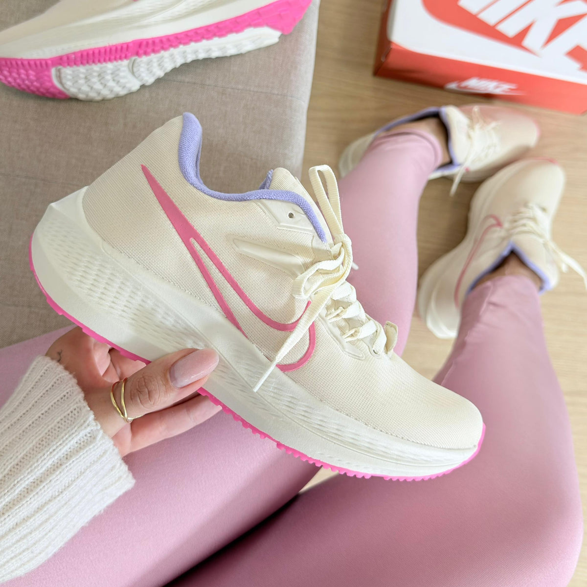 Tênis Nike Pegasus 39 - Off / Rosa / Lilás
