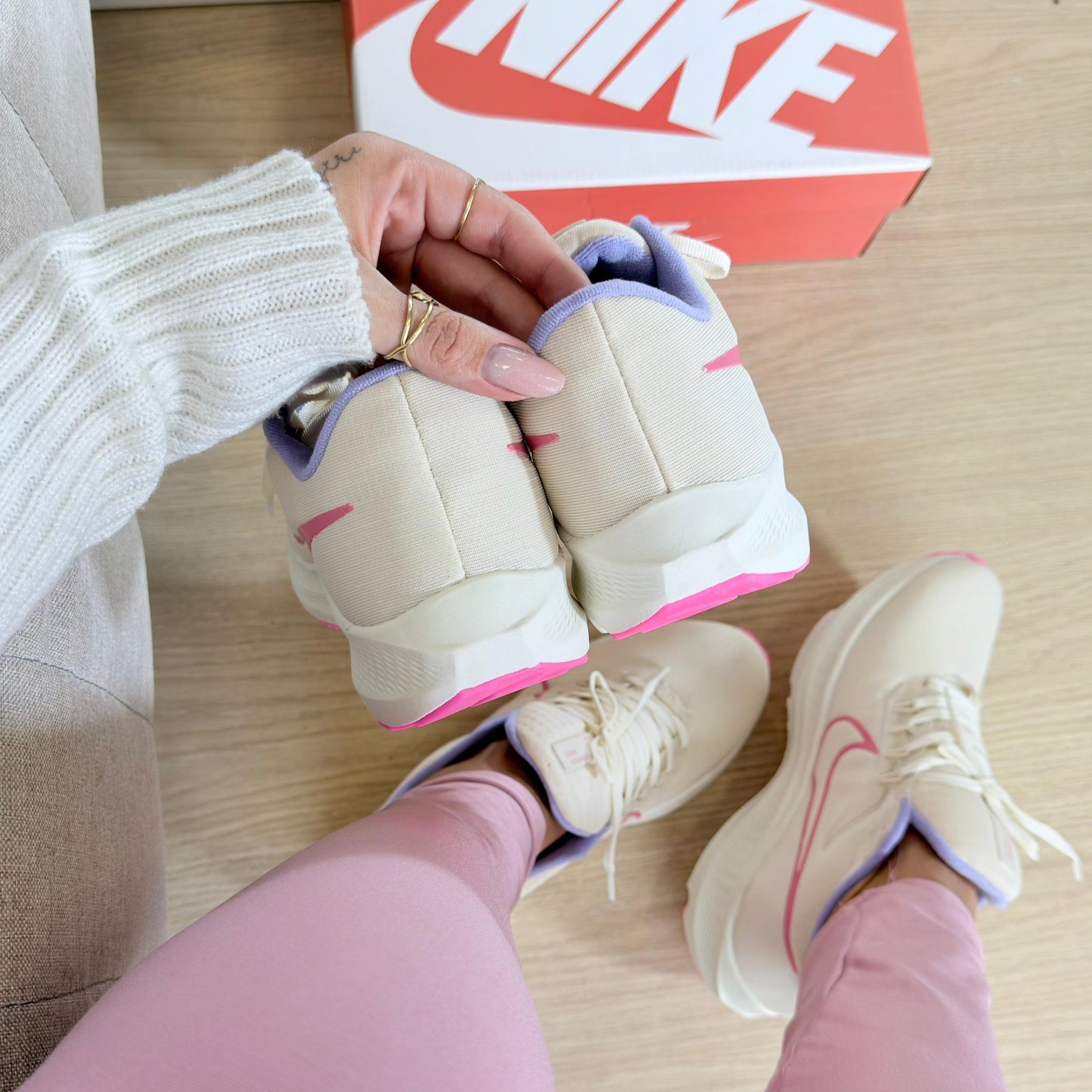 Tênis Nike Pegasus 39 - Off / Rosa / Lilás