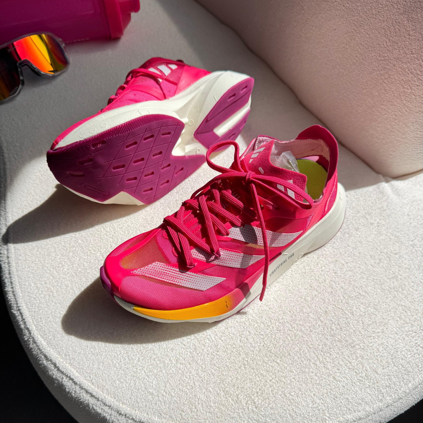 Tênis Adidas Adizero Adios Pro 3 - Pink / Off / Amarelo