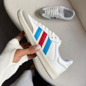 Tênis Samba OG - Branco / Azul / Vermelho