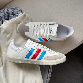 Tênis Samba OG - Branco / Azul / Vermelho
