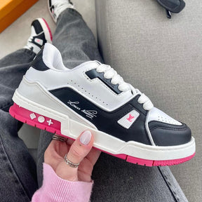 Tênis Louis Vuitton Trainer 54 - Branco / Pink