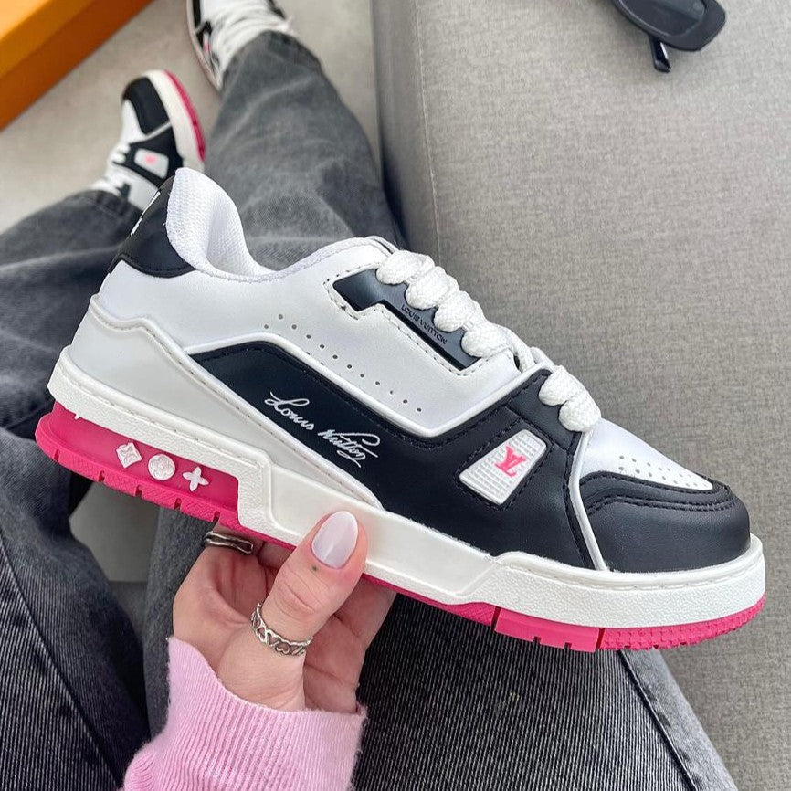 Tênis Louis Vuitton Trainer 54 - Branco / Pink