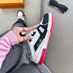 Tênis Louis Vuitton Trainer 54 - Branco / Pink