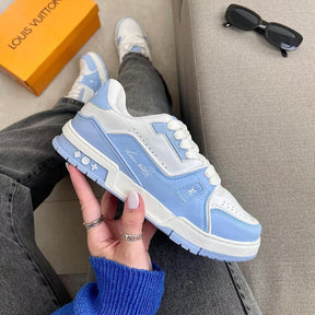 Tênis Louis Vuitton Trainer 54 - Branco / Azul