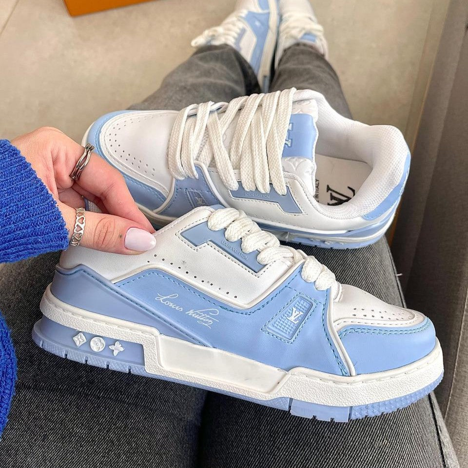 Tênis Louis Vuitton Trainer 54 - Branco / Azul