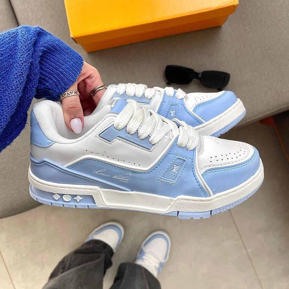 Tênis Louis Vuitton Trainer 54 - Branco / Azul