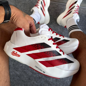 Tênis Adizero Evo SL Indiana - Branco / Vermelho / Preto