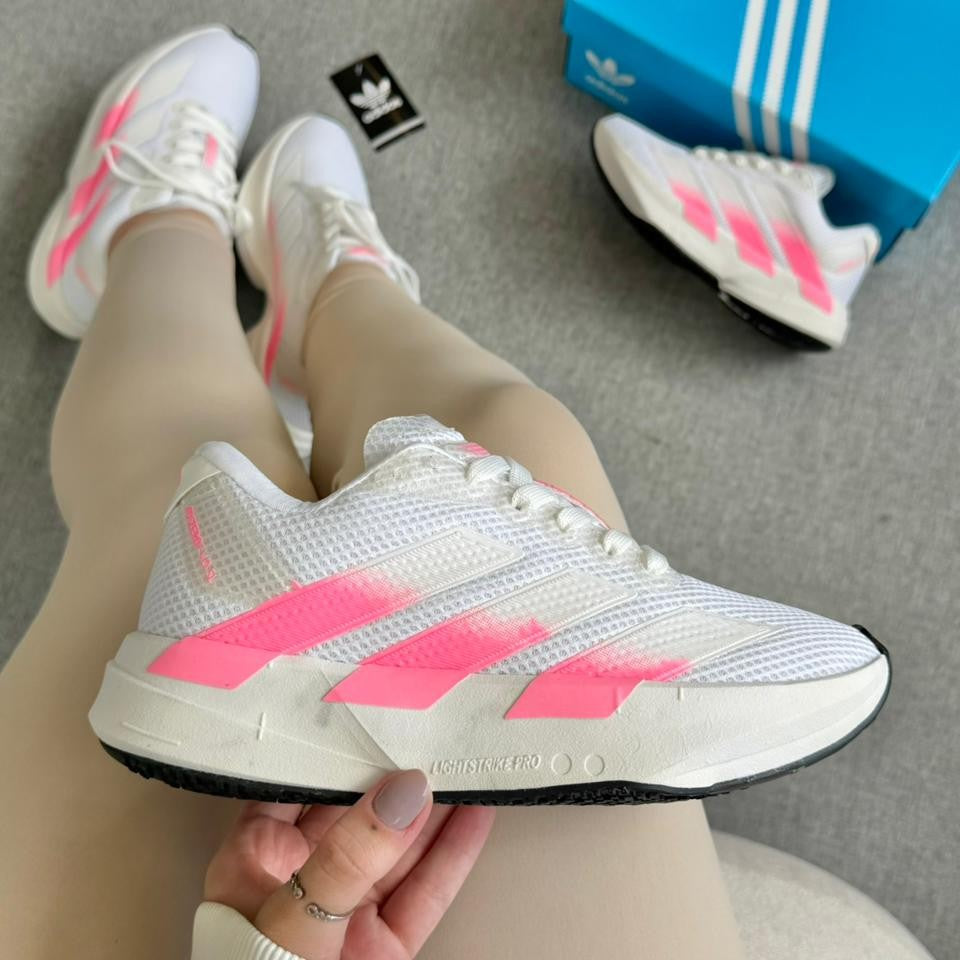 Tênis Adidas Adizero Adios Pro 4 - Branco / Rosa