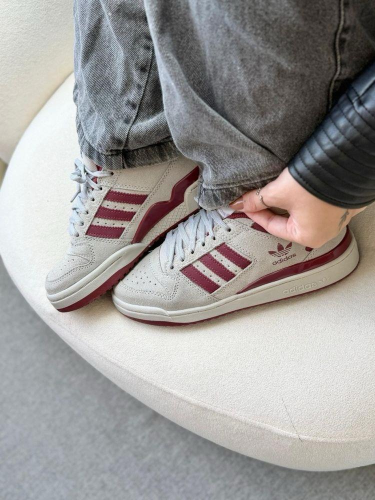 TÊNIS Adidas Fórum Low 00s - Cinza / Bordô