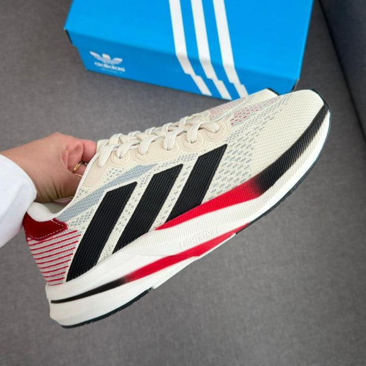 Tênis Adidas Duramo Speed - Branco / Vermelho