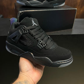 Tênis Air Jordan 4 - All Black / Black Cat