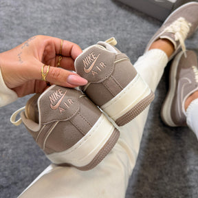 Tênis Air Force Nobuk - Antílope / Off White