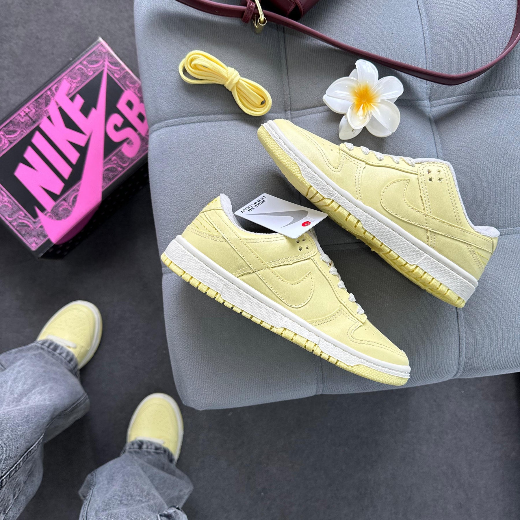 Tênis Dunk Low Pro Luxo - Pálido