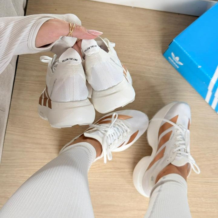 Tênis Adidas Adizero Adios Pro 4 - Off White Bronze