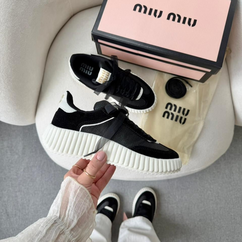 Tênis Casual Miu Miu - Preto