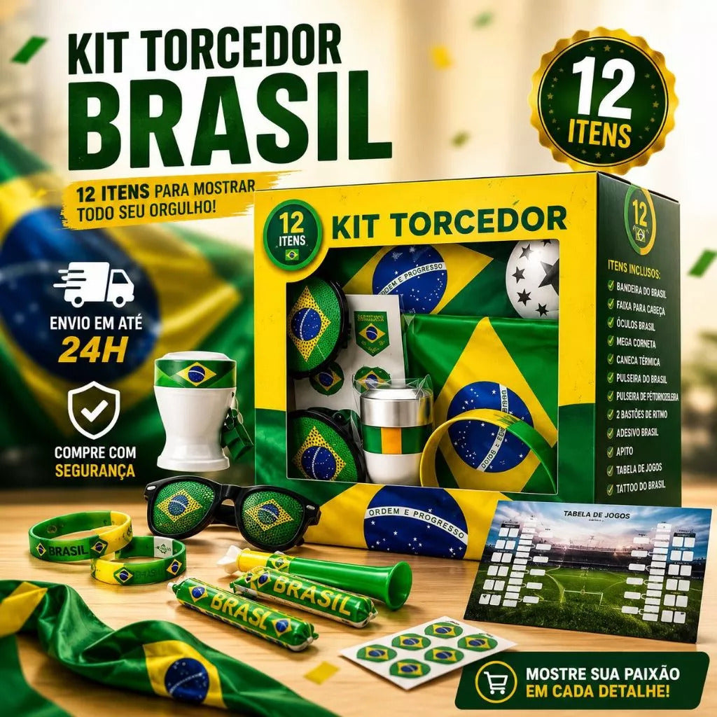Kit Torcedor Brasil Copa 2026