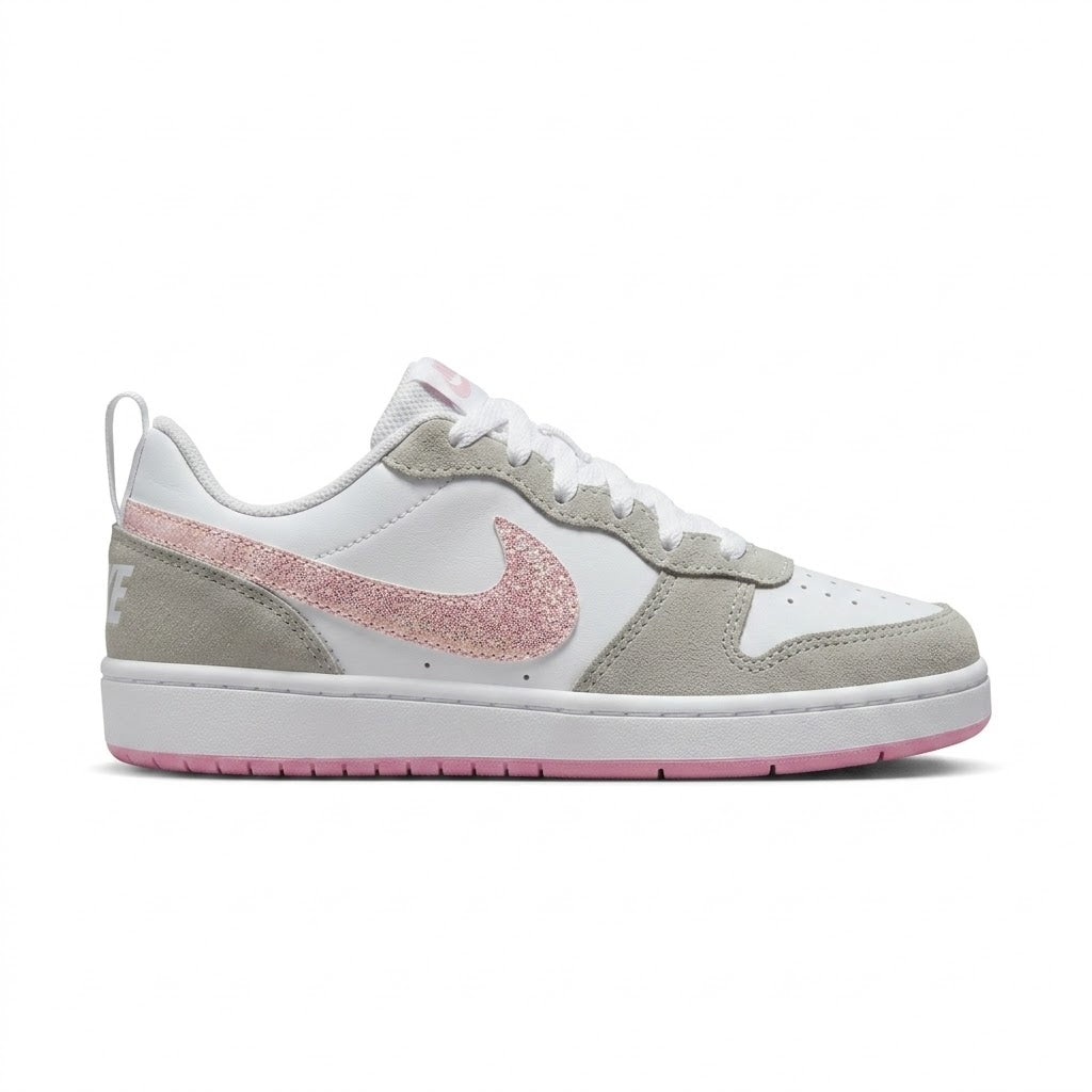 Tênis Nike Court Bourough Low Recraft - Cinza / Rosa