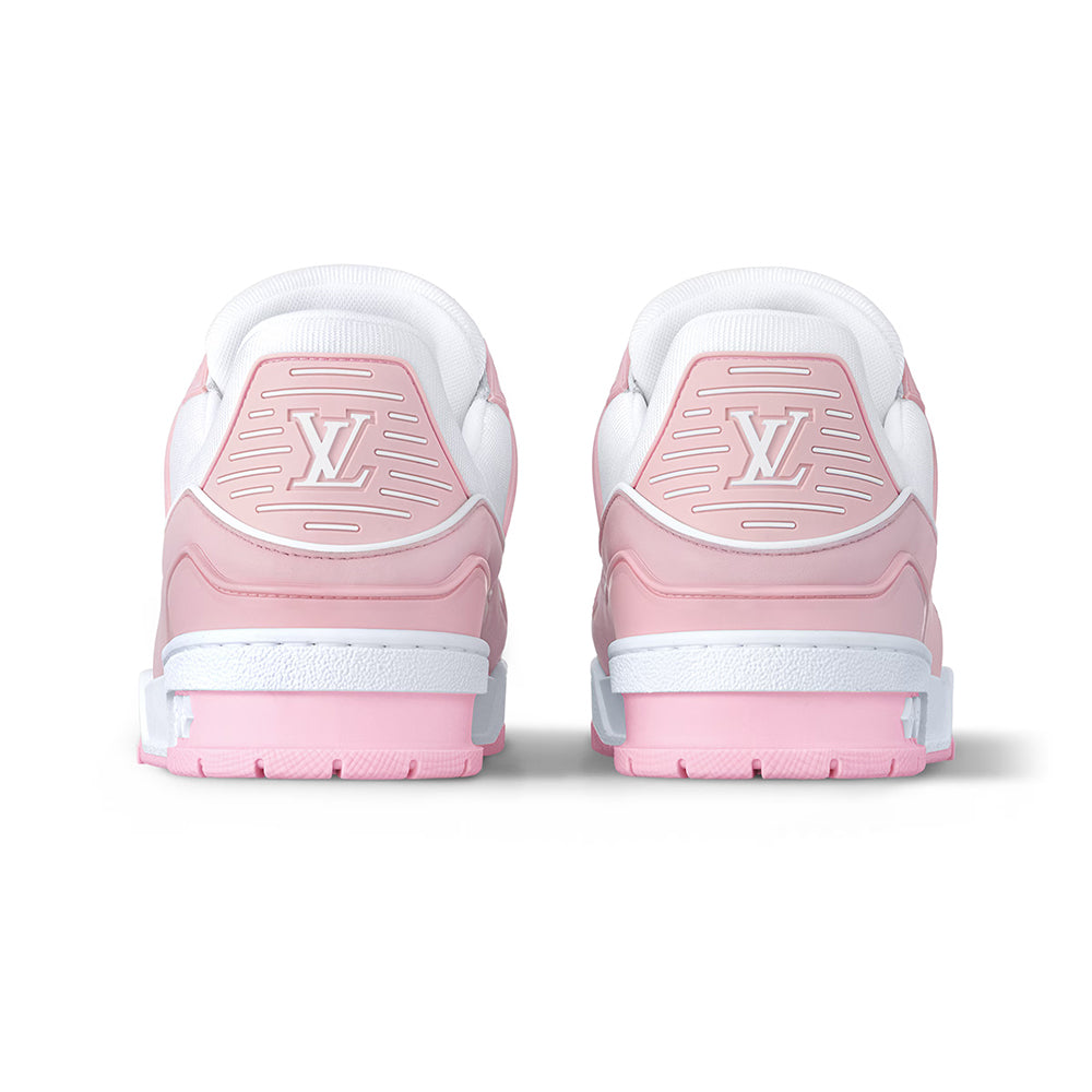 Tênis Louis Vuitton Trainer - Rosa / Branco