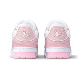 Tênis Louis Vuitton Trainer - Rosa / Branco