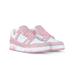 Tênis Louis Vuitton Trainer - Rosa / Branco