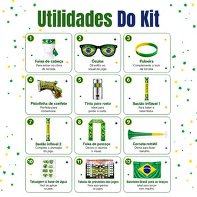 Kit Torcedor Brasil Copa 2026