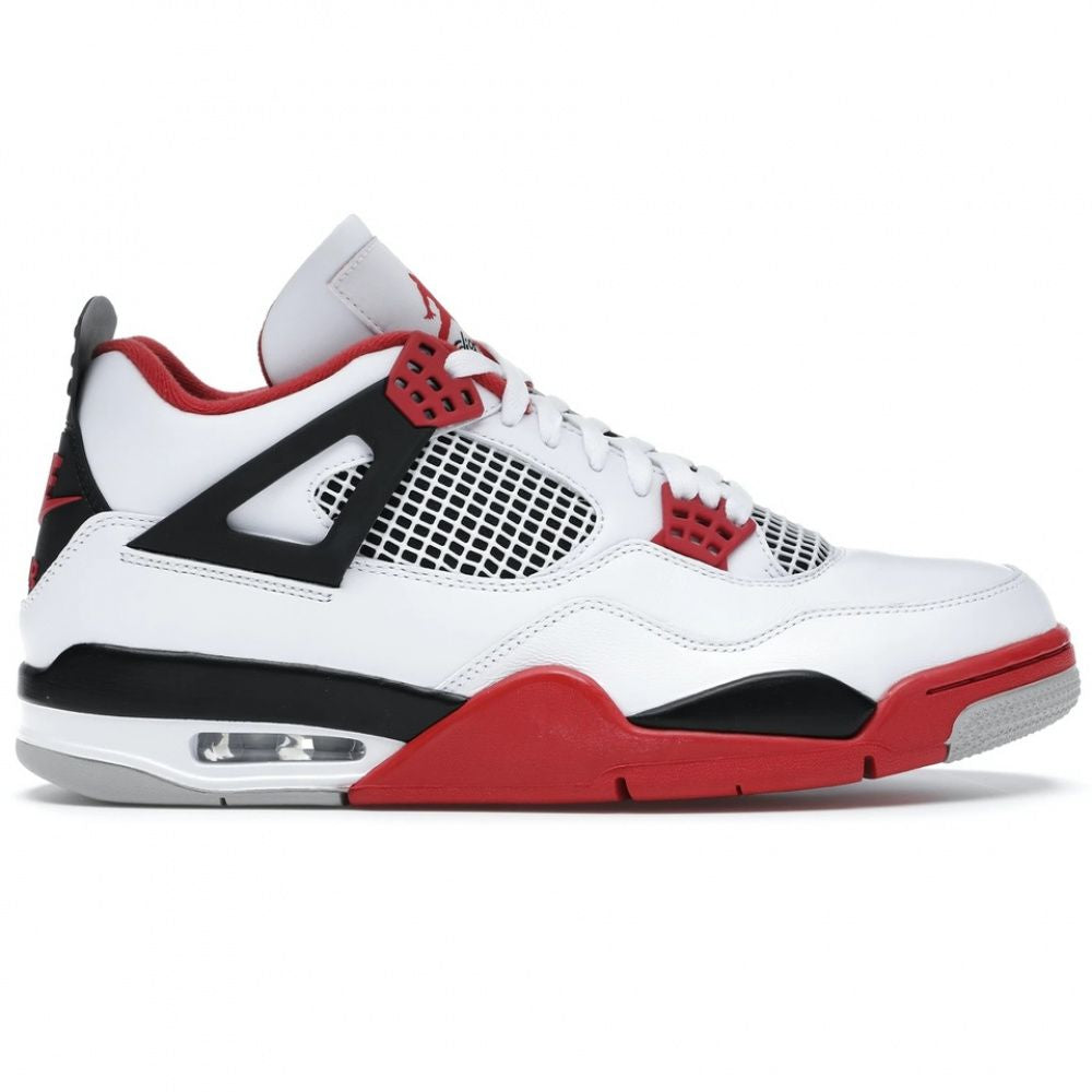 Tênis Air Jordan Retro 4 - Branco / Vermelho